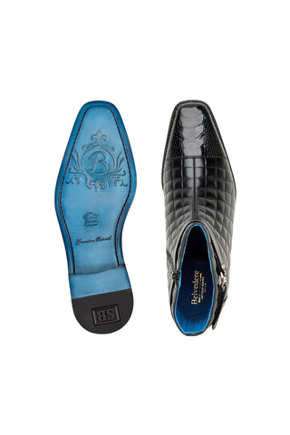 Belvedere Libero Ostrich & Leather Boots-AmbrogioShoes