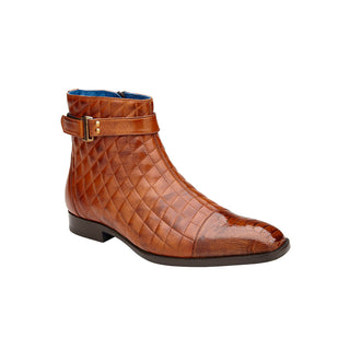 Belvedere Libero R80 Men's Shoes Exotic Ostrich / Quilted Leather Boots (BV3177)-AmbrogioShoes