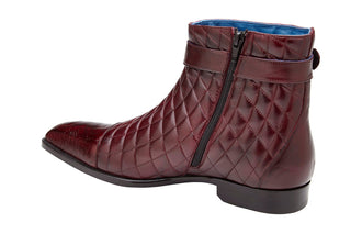 Belvedere Libero R80 Men's Shoes Exotic Ostrich / Quilted Leather Boots (BV3177)-AmbrogioShoes