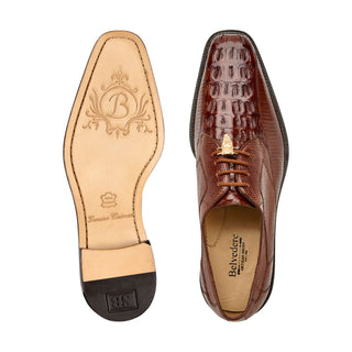 Belvedere Lusso Hornback & Lizard Derby-AmbrogioShoes