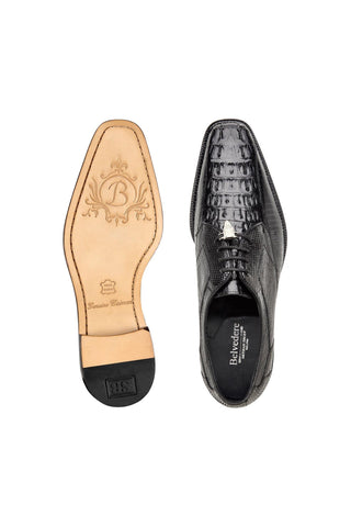 Belvedere Lusso Hornback & Lizard Derby-AmbrogioShoes