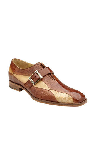 Belvedere Marte Ostrich Single Monk-Strap