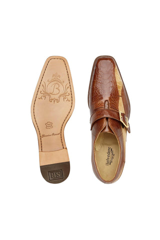 Belvedere Marte Ostrich Single Monk-Strap