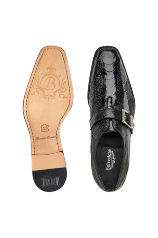 Belvedere Marte Ostrich Single Monk-Strap