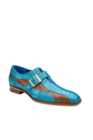 Belvedere Marte Ostrich Single Monk-Strap
