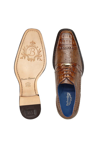 Belvedere Martino Crocodile & Ostrich Derby-AmbrogioShoes