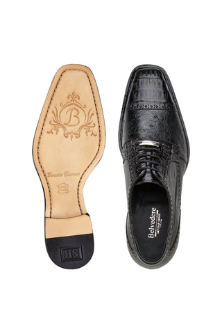 Belvedere Martino Crocodile & Ostrich Derby