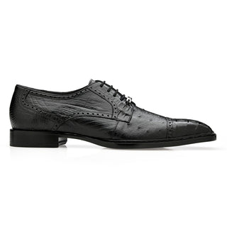 Belvedere Martino R104 Exotic Caiman Crocodile / Ostrich Classic Derby (BV3190)-AmbrogioShoes
