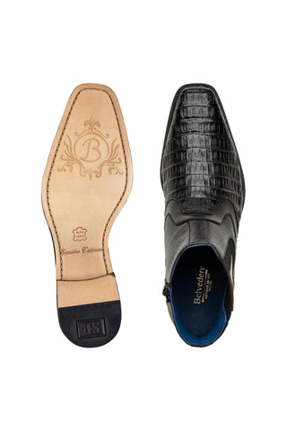 Belvedere Monte Crocodile & Leather Boot