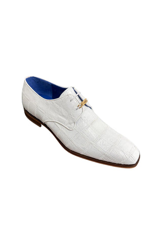 Belvedere R160 Amico Ostrich Patchwork Derby-AmbrogioShoes