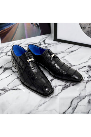 Belvedere R160 Amico Ostrich Patchwork Derby-AmbrogioShoes