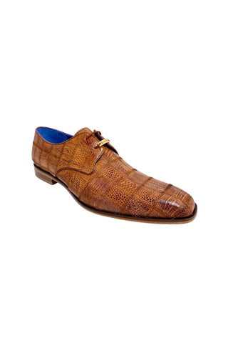 Belvedere R160 Amico Ostrich Patchwork Derby-AmbrogioShoes