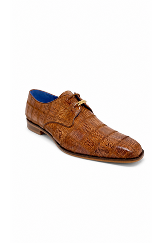 Belvedere R160 Amico Ostrich Patchwork Derby