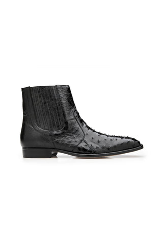 Belvedere R55 Roger Ostrich Skin Ankle Zipper Boots (BV3107)