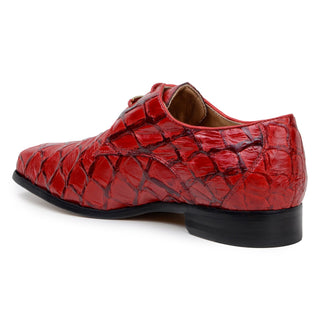 Belvedere Renzo BR01 Exotic Pirarucu Lace-Up Derby (BV3185)-AmbrogioShoes