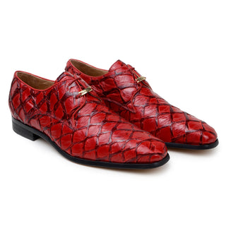 Belvedere Renzo BR01 Exotic Pirarucu Lace-Up Derby (BV3185)-AmbrogioShoes