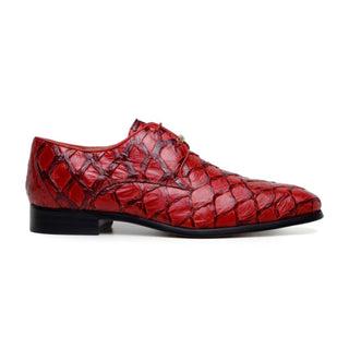 Belvedere Renzo BR01 Exotic Pirarucu Lace-Up Derby (BV3185)-AmbrogioShoes