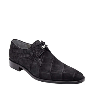 Belvedere Rome Alligator Suede Derby-AmbrogioShoes