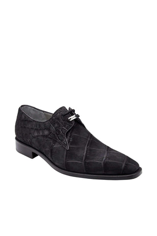 Belvedere Rome Alligator Suede Derby
