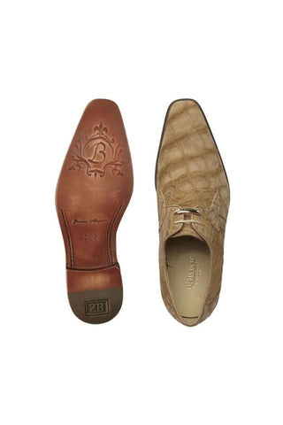 Belvedere Rome Alligator Suede Derby