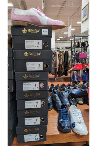 Belvedere Sesto Ostrich & Leather Oxford (255-256)