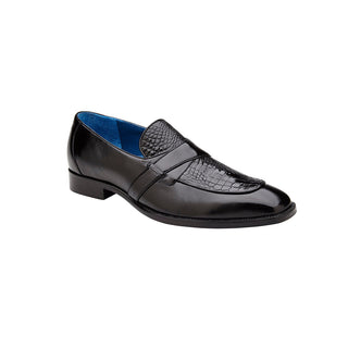 Belvedere Tornado R74 Men's Shoes Alligator / Calf-Skin Leather Slip-on Loafers (BV3173)-AmbrogioShoes