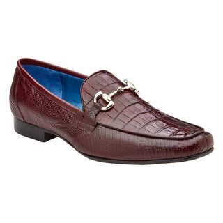 Belvedere Udine 1030 Men's Shoes Exotic Caiman Crocodile / Lizard Horse-bit Loafer (BV3182)-AmbrogioShoes