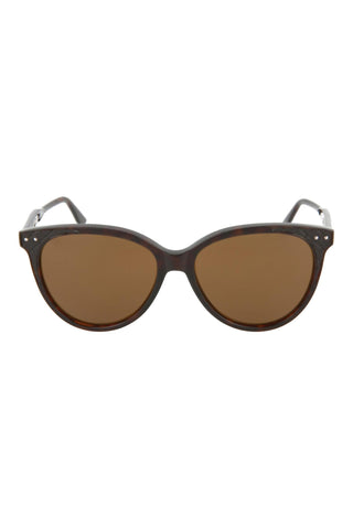 Bottega Veneta BV0119S Dark Havana/Dark Espresso Sunglasses