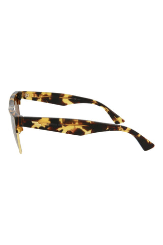 Bottega Veneta BV1003S Havana Yellow Black Brown/Matte Endura Gold Sunglasses