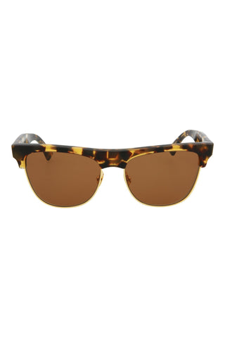 Bottega Veneta BV1003S Havana Yellow Black Brown/Matte Endura Gold Sunglasses