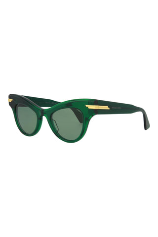 Bottega Veneta BV1004S Transparent Green Sunglasses