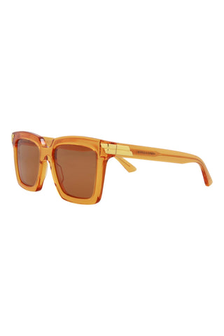 Bottega Veneta BV1005S Transparent Orange Sunglasses