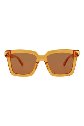 Bottega Veneta BV1005S Transparent Orange Sunglasses