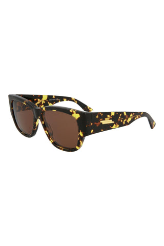 Bottega Veneta BV1026S Spotted Havana Sunglasses