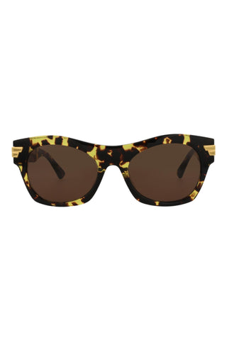 Bottega Veneta BV1103S Spotted Havana Sunglasses