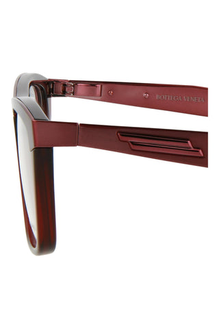 Bottega Veneta BV1133O Transparent Varnished Burgundy/Transparent Burgundy Eyeglasses