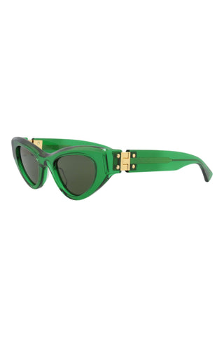 Bottega Veneta BV1142S Transparent Green Sunglasses