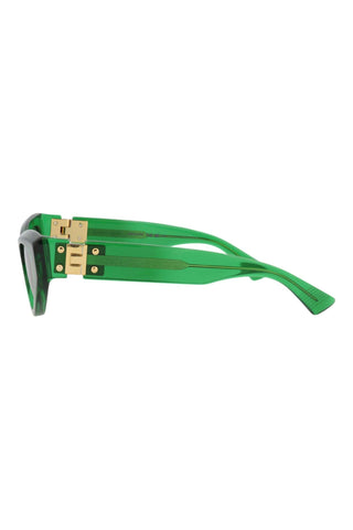 Bottega Veneta BV1142S Transparent Green Sunglasses