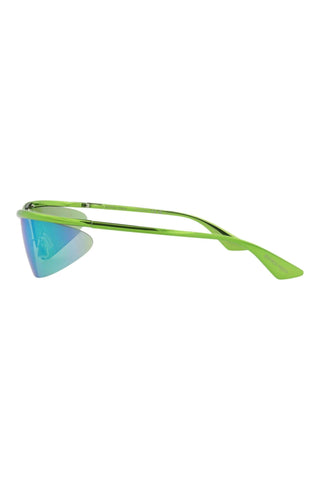 Bottega Veneta BV1174S Transparent Varnished Green Sunglasses