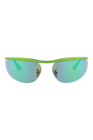 Bottega Veneta BV1174S Transparent Varnished Green Sunglasses