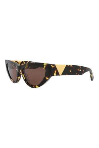 Bottega Veneta BV1176S Spotted Havana Sunglasses