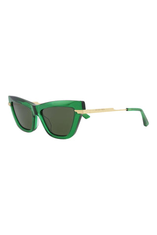 Bottega Veneta BV1241S Transparent Green Sunglasses