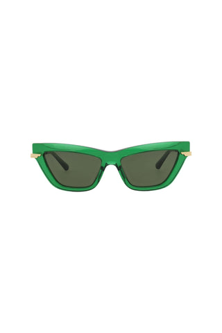 Bottega Veneta BV1241S Transparent Green Sunglasses