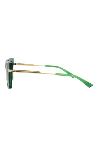 Bottega Veneta BV1242S Transparent Green Sunglasses