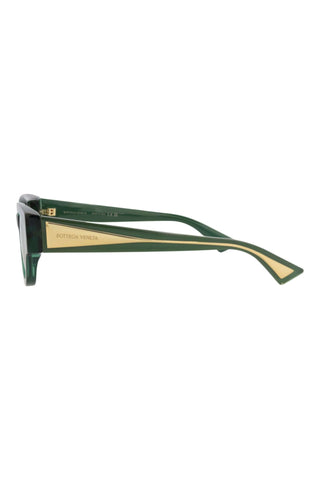 Bottega Veneta BV1278SA TRANSPARENT BOTTLE GREEN Sunglasses
