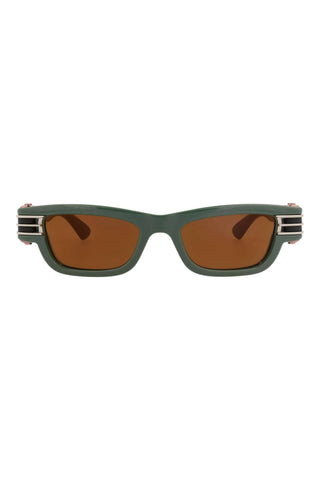 Bottega Veneta BV1308S METALLIC GREEN Sunglasses