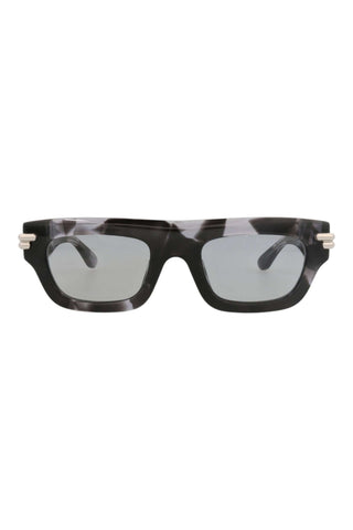 Bottega Veneta BV1321S MACRO SQUARED SPOTTED BLACK HAVANA Sunglasses