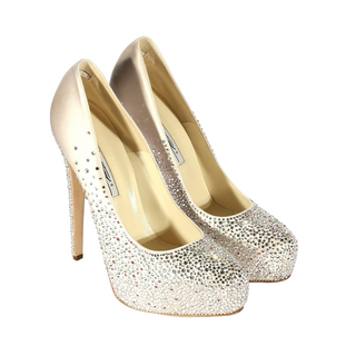 Brian Atwood Maniac Pearl Fabric Crystalized High-Heel Sandals (BACRY1000)-AmbrogioShoes