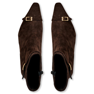 Bruno Magli Addison Women’s Shoes Suede Leather Buckle Ankle Boot (BMW1028)-AmbrogioShoes