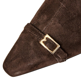 Bruno Magli Addison Women’s Shoes Suede Leather Buckle Ankle Boot (BMW1028)-AmbrogioShoes